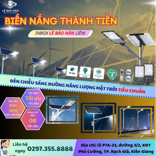 Đèn Chiếu Sáng Đường Năng Lượng Mặt Trời Tiêu Chuẩn